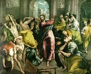 El Greco cleansing of the temple painting